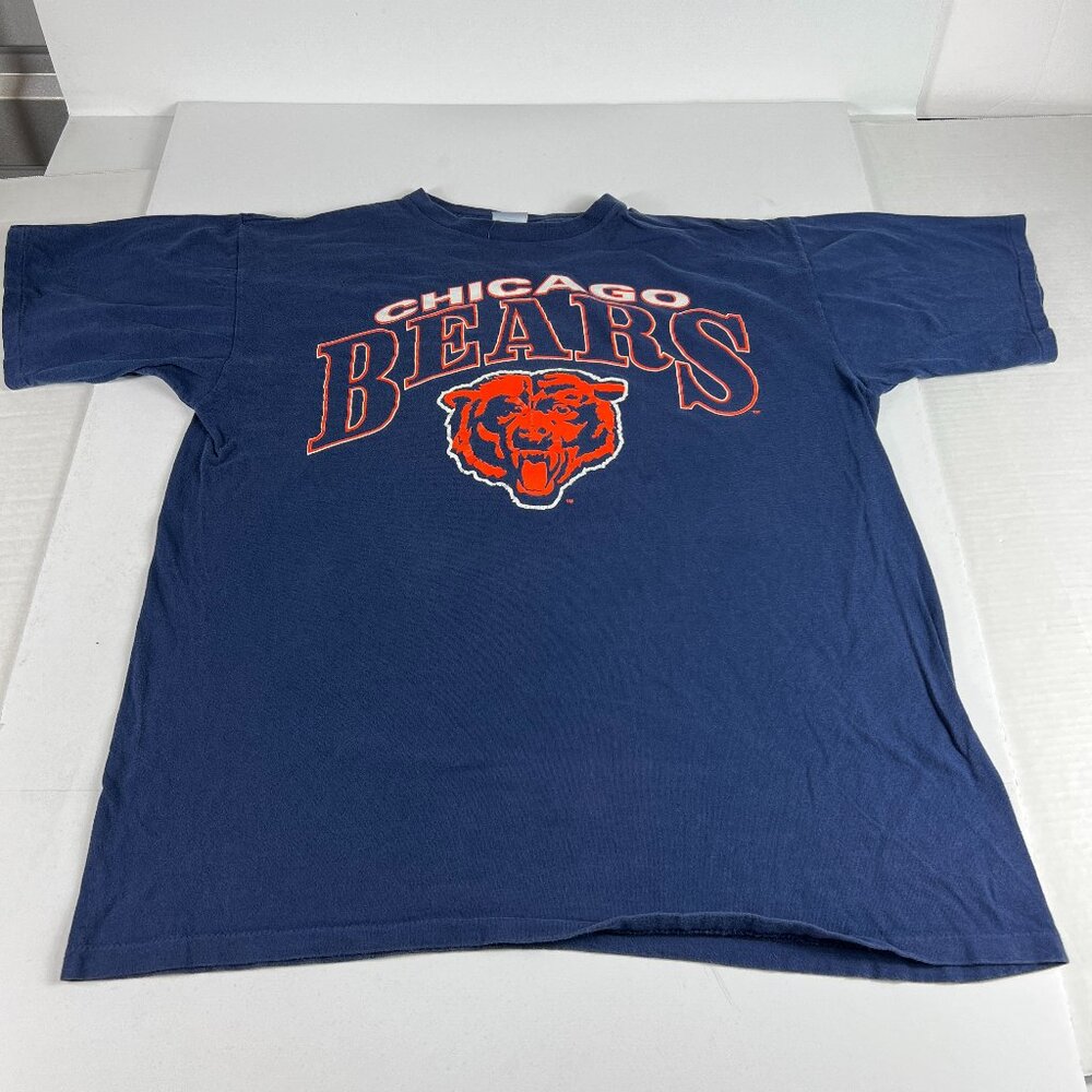 VTG 80s Artex Chicago Bears Football Shirt Extra Large Blue Single Stitch Tee